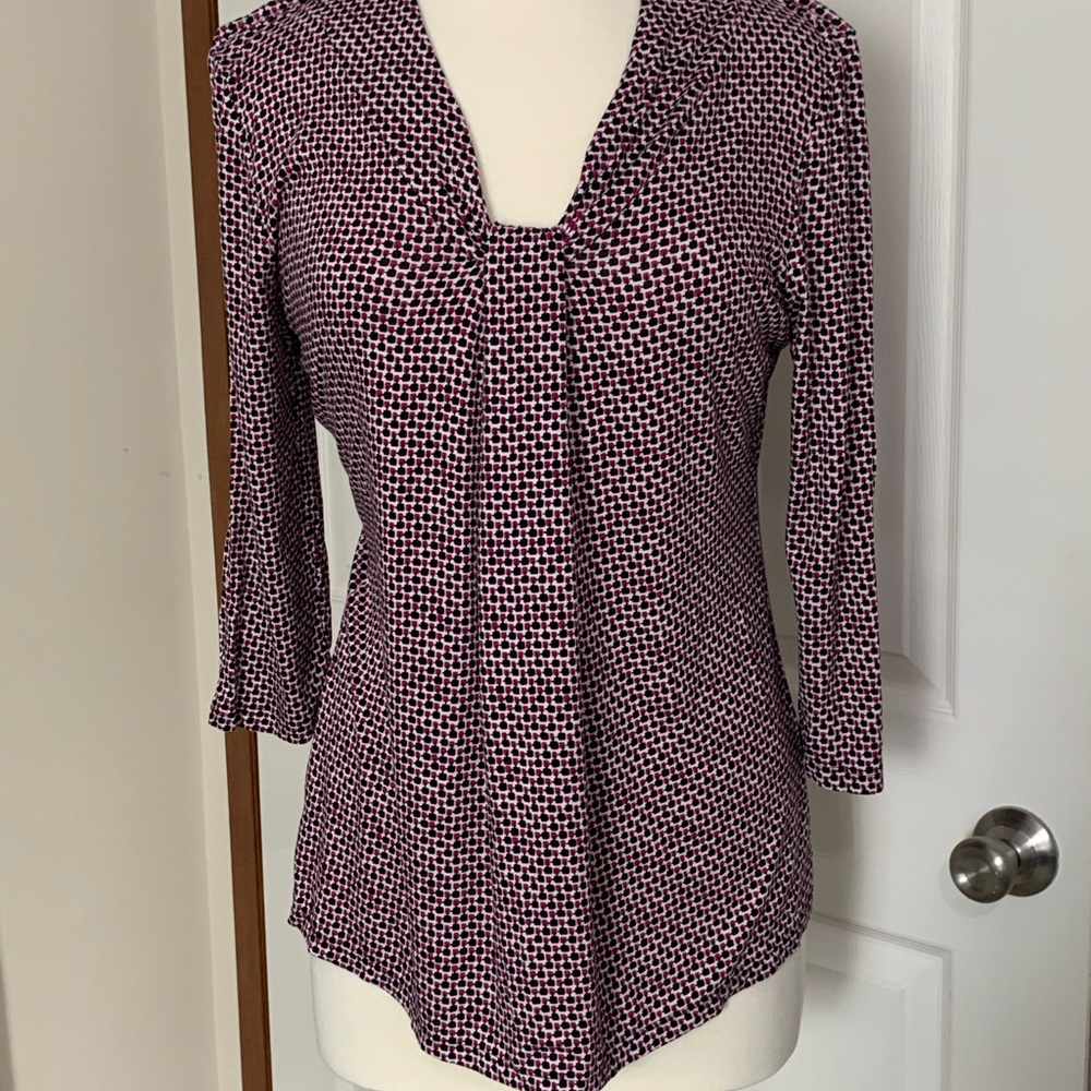 👚 3/$32-Ann Taylor stretch top 3/4 sleeves